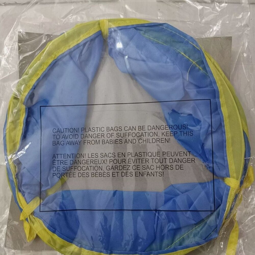 🌟 Host Pick - Paws Pet Play Tunnel Blue w/ Bell and Ball Collapsible 19.6" L
